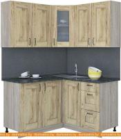 Кухня Интерлиния Мила Хольц 14x14 (дуб золотой) картинка