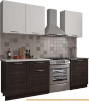 Кухня ЭлиГард Виктория 1.5 (белый/рамка дуб венге/белый) картинка