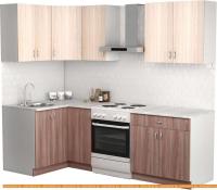 Кухня S-Company Клео лайт 1.2x1.8 левая (ясень шимо темный/ясень шимо светлый) картинка