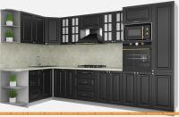 Кухня Интерлиния Мила Деко 1.68x3.4 левая (пепел-пепел-опал светлый) картинка