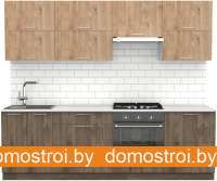 Кухня S-Company Клео крафт 2.5 (дуб харбор эспрессо/дуб харбор золото) картинка