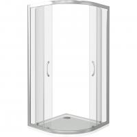 Душевой уголок GoodDoor LATTE R-100-C-WE 100x100 прозрачные стекла (без поддона) картинка
