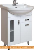 Тумба под умывальник Onika Кристалл 55.182 (белый) 105513 картинка