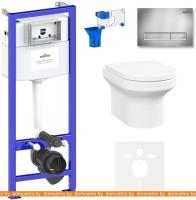 Унитаз Lavinia Boho Relfix Grance Hill Rimless 7 в 1 87561031 (хром пластик) картинка