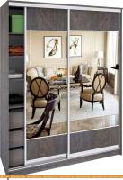 Шкаф-купе Кортекс-мебель Сенатор ШК11 Геометрия ДСП зеркало (береза) картинка