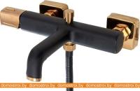 Смеситель Rea Salto REA-B6352 (черный/золотой) картинка