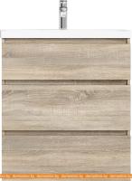 Тумба под умывальник AM.PM Gem S 75 M91FSX0752OF (3 ящика,светлый дуб) картинка