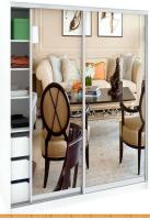 Шкаф-купе Кортекс-мебель Сенатор ШК11 Классика зеркало (белый) картинка