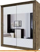 Шкаф-купе SV-Мебель №19 Классик 1.7 (белый/гикори темный) картинка