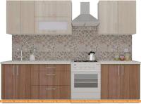 Кухня ВерсоМебель ВерсоЛайн 6-2.2 (ясень шимо светлый/ясень шимо темный) картинка