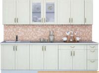 Кухня Интерлиния Мила Крафт 2.7 (дуб снежный) картинка