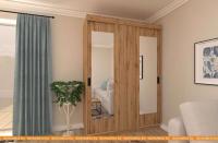 Шкаф-купе ЭлиГард Лагуна ШЛ-05.2 (дуб натуральный) картинка