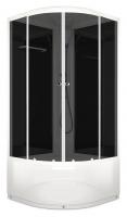 Душевая кабина Domani-Spa Delight 110 high 100x100 (тонированное стекло / черные стенки) картинка