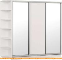 Шкаф-купе Империал Тетрис ЗДЗ 180x240 (белый жемчуг) картинка