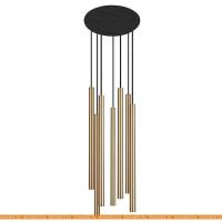 Подвесная люстра Nowodvorski Laser VII 8921 (Медный) картинка