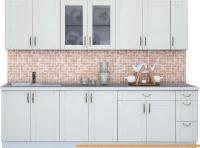 Кухня Интерлиния Мила Крафт 2.7 (дуб полярный) картинка