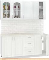 Кухня Кортекс-мебель Корнелия Ретро 1.8м (ясень белый/марсель) картинка