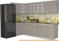 Кухня Интерлиния Мила Деко 1.2x2.9 (луна/травертин серый) картинка
