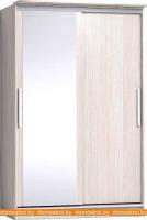 Шкаф-купе Глазов Strike 1350 ЛДСП с зеркалом (бодега светлый) картинка