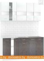 Кухня Кортекс-мебель Корнелия Экстра 1.6 без столешницы (белый/береза) картинка