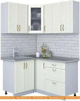 Кухня Интерлиния Мила Крафт 1.2x1.5 (дуб снежный) картинка