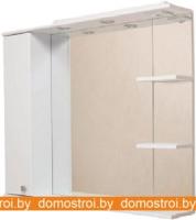 Шкаф с зеркалом Onika Эльбрус 80.02 левый (белый) 208021 картинка