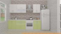 Кухня ВерсоМебель ВерсоЛайн 4-2.0 (белый 001/нежно-зеленый 032) картинка