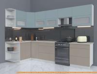 Кухня Интерлиния Мила Матте 1.5x3.1 Б левая (океан/луна/травертин серый) картинка