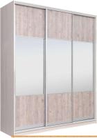 Шкаф-купе Рэйгрупп 203 YSX Elgon РГ-08.01 (ясень снежный/сосна/хром) картинка