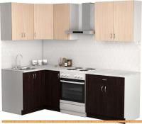 Кухня S-Company Клео лайт 1.2x1.8 левая (венге/дуб молочный) картинка