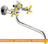 Смеситель Эверест B22-071B (желтый/хром) картинка
