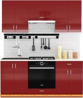 Кухня Сивирин-Компани Клео глосс 1.8 (бургундский глянец\бургундский глянец) картинка
