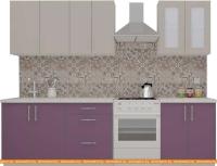 Кухня ВерсоМебель ВерсоЛайн 1-2.1 (кашемир/виола) картинка