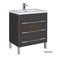 Напольная тумба Aquanet Верона 75 Черный картинка