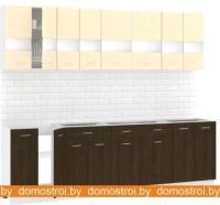 Кухня Кортекс-мебель Корнелия Экстра 2.5 без столешницы (венге светлый/венге) картинка