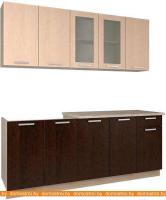 Кухня Интерлиния Мила 19 (дуб молочный/дуб венге) картинка