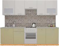 Кухня ВерсоМебель ЭкоЛайт-5 2.7 (белый/бежевый) картинка