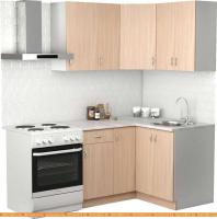 Кухня S-Company Клео лайт 1.2x1.3 правая (дуб молочный/дуб молочный) картинка