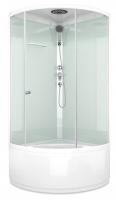 Душевая кабина Domani-Spa Simple high 90x90 (прозрачное стекло / белые стенки) картинка