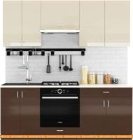 Кухня Сивирин-Компани Клео глосс 2.0 (коричневый глянец\ваниль глянец) картинка