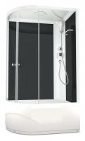 Душевая кабина Domani-Spa Delight 128 high 120x80 R (прозрачное стекло / черные стенки) картинка