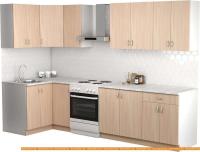Кухня S-Company Клео лайт 1.2x2.4 левая (дуб молочный/дуб молочный) картинка