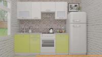 Кухня ВерсоМебель ЭкоЛайт-5 2.3 (белый/лайм) картинка