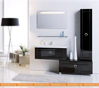 Шкаф-пенал Aqwella Инфинити 35 Inf.05.35/BLK картинка