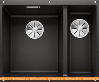 Кухонная мойка Blanco Subline 340/160-U 525985 (правая, черный) картинка