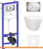 Унитаз Lavinia Boho Relfix Elegant Rimless 6 в 1 87561064 (хром пластик) картинка