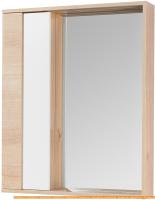 Шкаф с зеркалом Акватон Бостон 60 1A240202BN010 (белый/дуб эврика) картинка