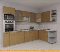 Кухня Интерлиния Мила Gloss 1.68x3.0 правая (капучино) картинка