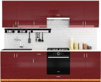 Кухня Сивирин-Компани Клео глосс 2.6 (бургундский глянец\бургундский глянец) картинка