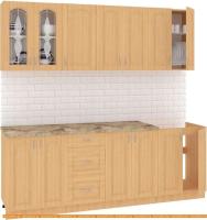 Кухня Кортекс-мебель Корнелия Ретро 2.2м (ольха/марсель) картинка